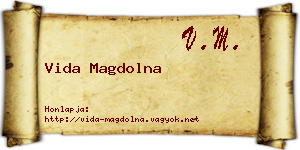 Vida Magdolna névjegykártya